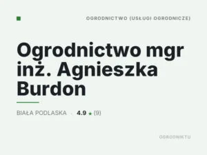 Ogrodnictwo mgr inż. Agnieszka Burdon