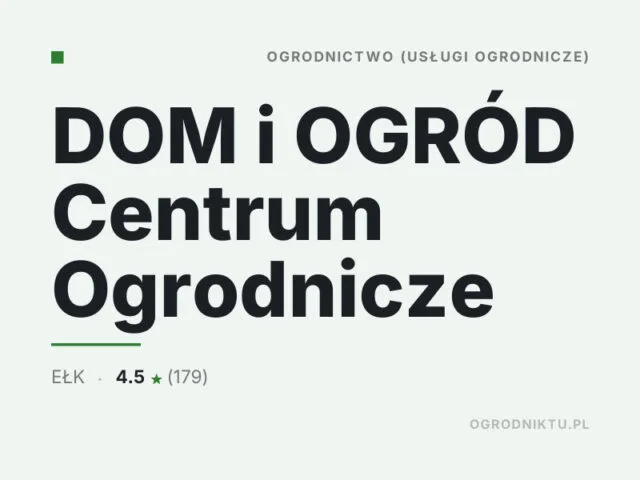 DOM i OGRÓD Centrum Ogrodnicze