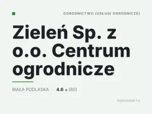 Zieleń Sp. z o.o. Centrum ogrodnicze