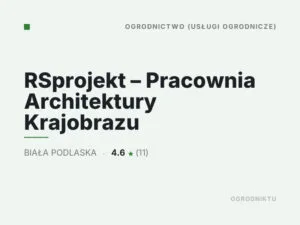 RSprojekt – Pracownia Architektury Krajobrazu