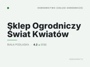 Sklep Ogrodniczy Świat Kwiatów