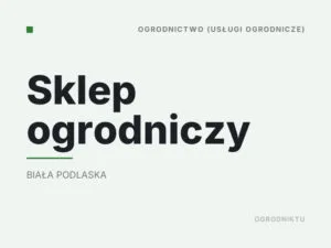 Sklep ogrodniczy