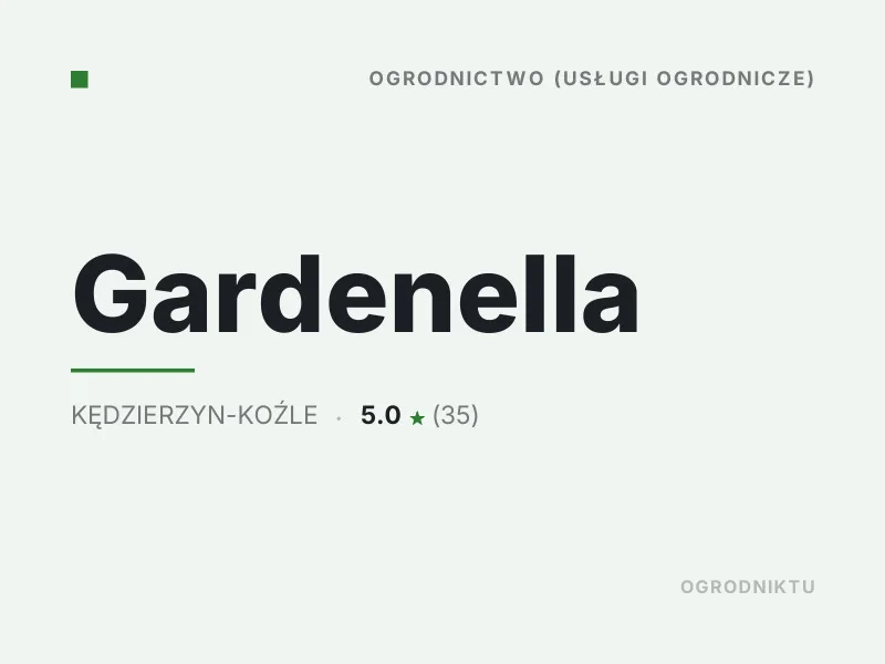 Gardenella nasadzenia drzew i krzewów Kędzierzyn-Koźle