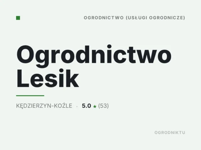 Ogrodnictwo Lesik