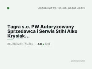 Tagra s.c. PW Autoryzowany Sprzedawca i Serwis Stihl Alko Krysiak i inne