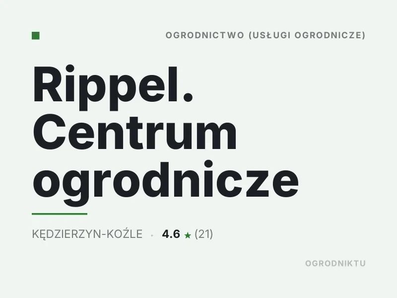 Rippel Centrum ogrodnicze Mała architektura ogrodowa Kędzierzyn-Koźle
