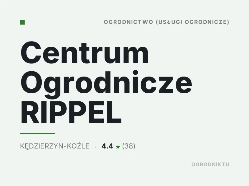 Centrum Ogrodnicze RIPPEL mała architektura ogrodowa Kędzierzyn-Koźle