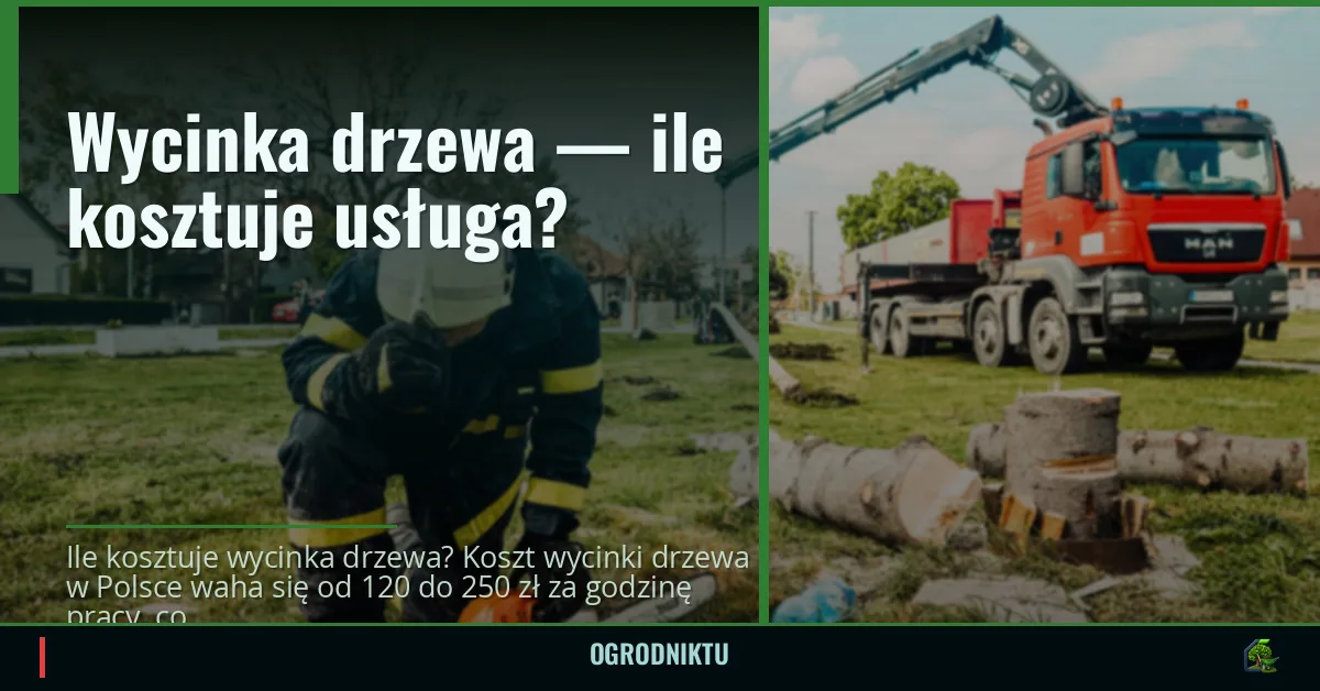Wycinka drzewa — ile kosztuje usługa?