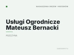 Usługi Ogrodnicze Mateusz Bernacki
