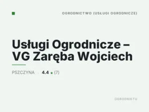 Usługi Ogrodnicze – VG Zaręba Wojciech