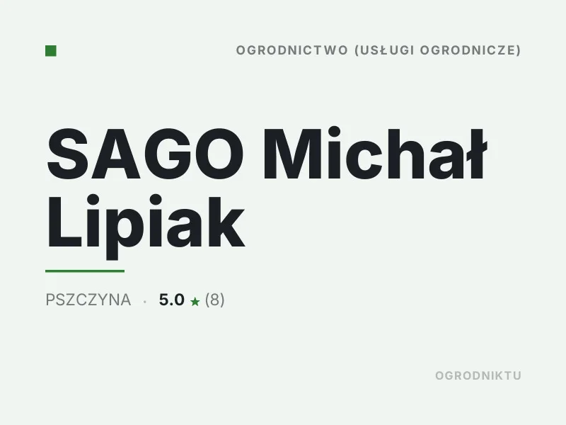 SAGO Michał Lipiak koszenie trawy Pszczyna