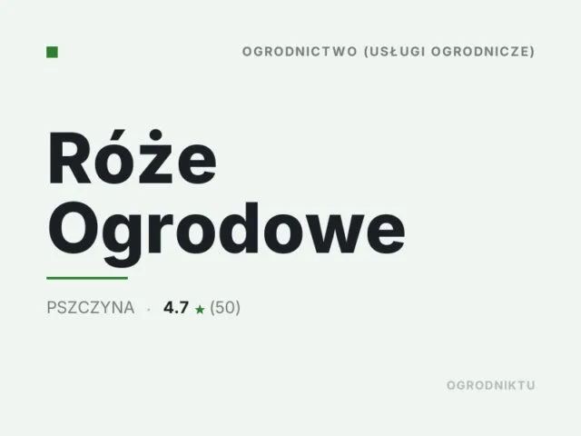 Róże Ogrodowe