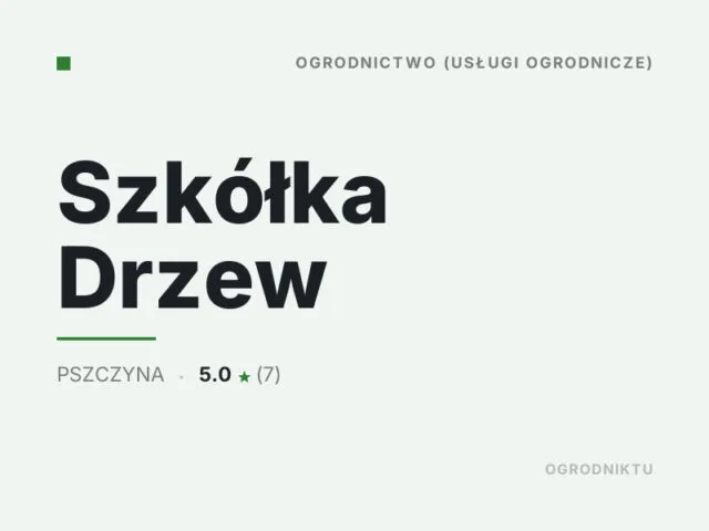 Szkółka Drzew
