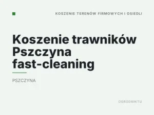 Koszenie trawników Pszczyna fast-cleaning