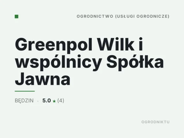 Greenpol Wilk i wspólnicy Spółka Jawna