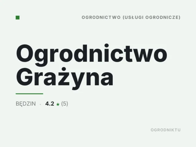 Ogrodnictwo Grażyna