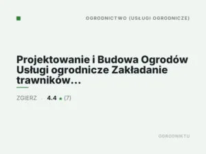 Projektowanie i Budowa Ogrodów Usługi ogrodnicze Zakładanie trawników – Łódź Zgierz – PMGarden & WoodLand