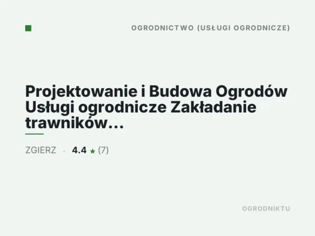 Projektowanie i Budowa Ogrodów Usługi ogrodnicze Zakładanie trawników – Łódź Zgierz – PMGarden & WoodLand