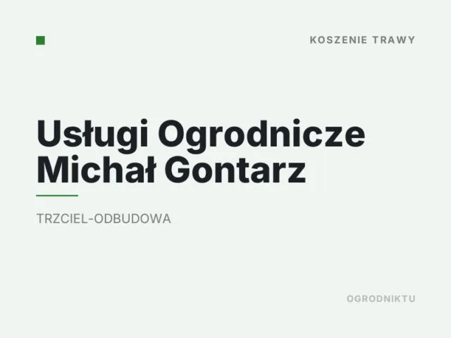 Usługi Ogrodnicze Michał Gontarz