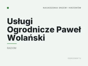 Usługi Ogrodnicze Paweł Wolański