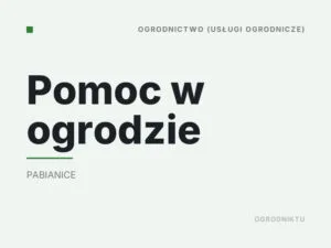 Pomoc w ogrodzie