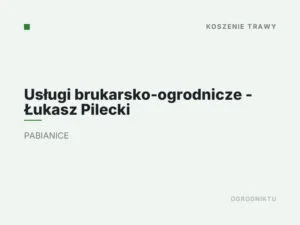 Usługi brukarsko-ogrodnicze – Łukasz Pilecki