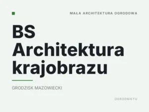 BS Architektura krajobrazu