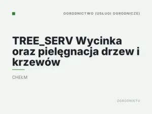 TREE_SERV Wycinka oraz pielęgnacja drzew i krzewów