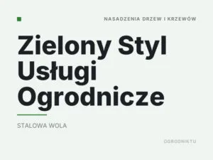 Zielony Styl Usługi Ogrodnicze